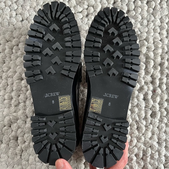 New J.Crew Winona lug-sole penny loafers in spazzolato leather size 8 - Picture 4 of 11